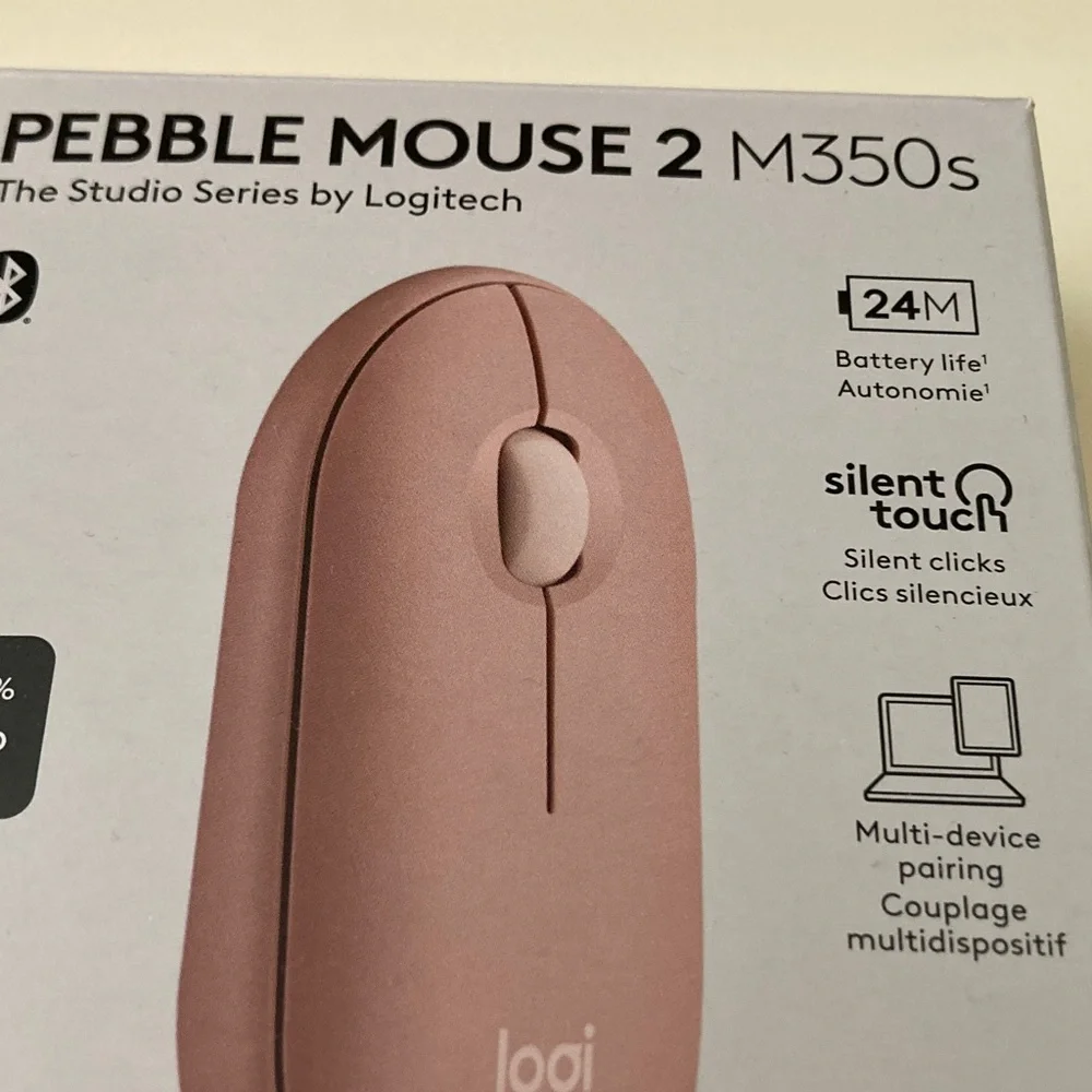 Logitech M350s Pebble Mouse - Pink